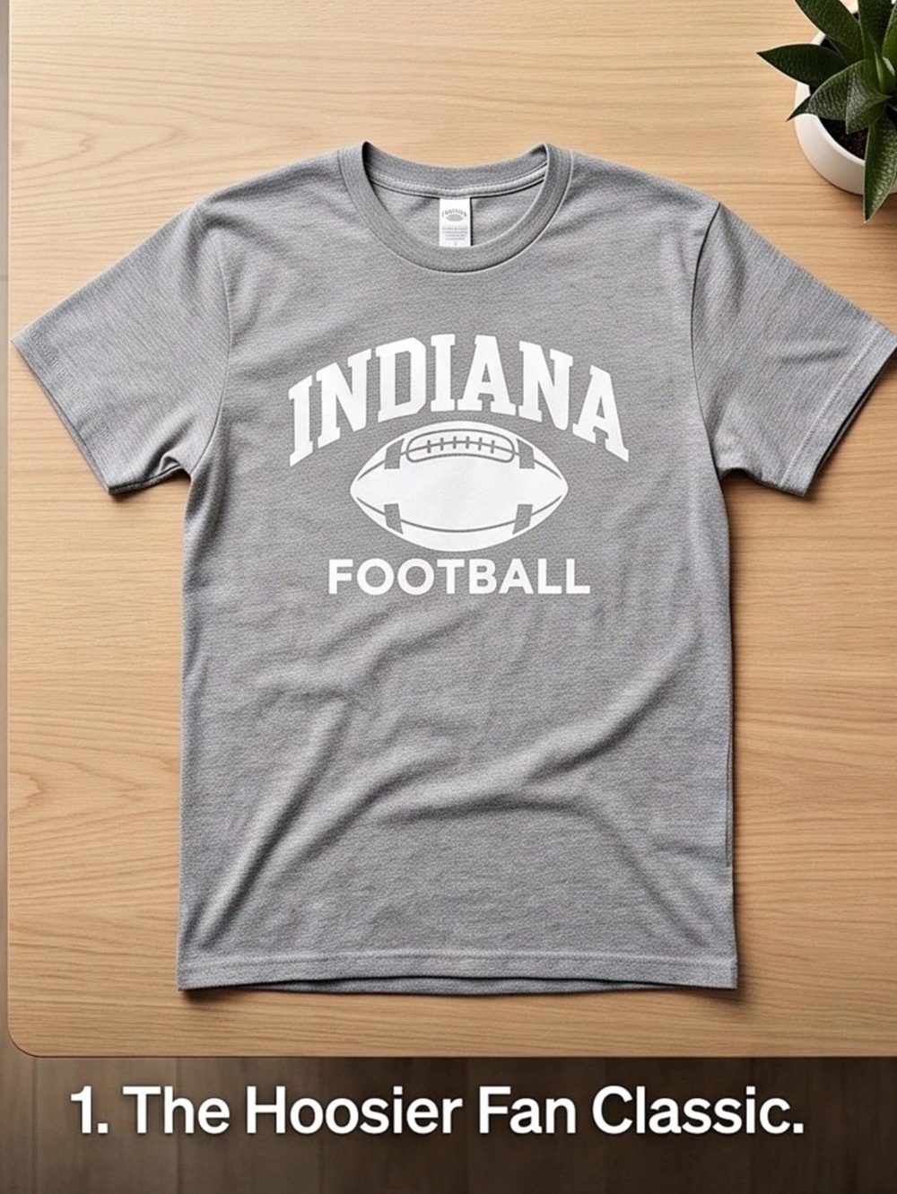 Indiana Football Graphic Tee Size Medium Like New